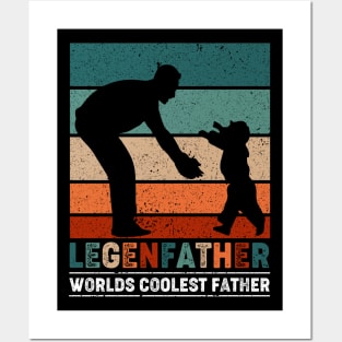 Vintage Fathers Day Dad Legendaddy World's Coolest Dad Posters and Art